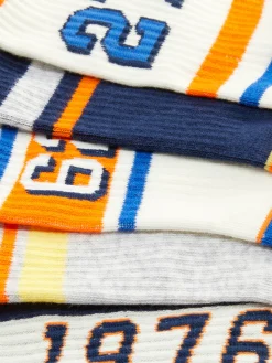 5 Paires De Socquettes Style Universitaire|Primark Discount