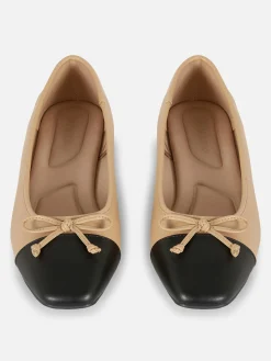 Ballerines à Bout Renforcé Contrastant|Primark New