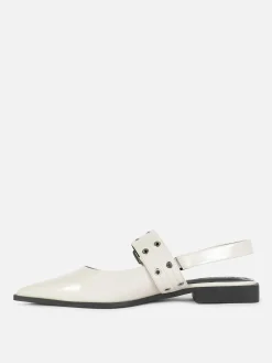 Ballerines à Talon Ouvert Et à Boucle|Primark