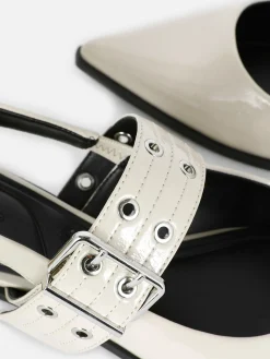 Ballerines à Talon Ouvert Et à Boucle|Primark