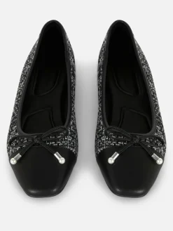 Ballerines Effet Bouclé à Bout Contrasté|Primark Outlet