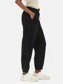 Bas De Jogging En Denim Avec Cordon De Serrage|Primark Clearance