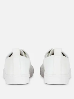 Baskets Basses En Simili Cuir|Primark New