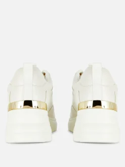 Baskets Compensées Avec Finitions Métallisées|Primark Clearance