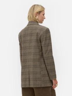 Blazer à Carreaux à Boutonnage Simple Rita Ora|Primark Discount