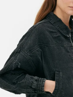 Blouson Bomber Effet Vieilli|Primark Clearance