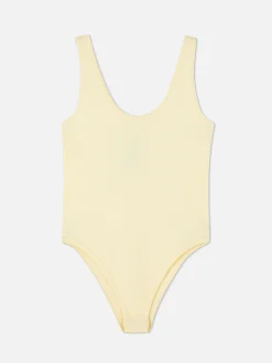 Body Côtelé Sans Coutures à Décolleté|Primark