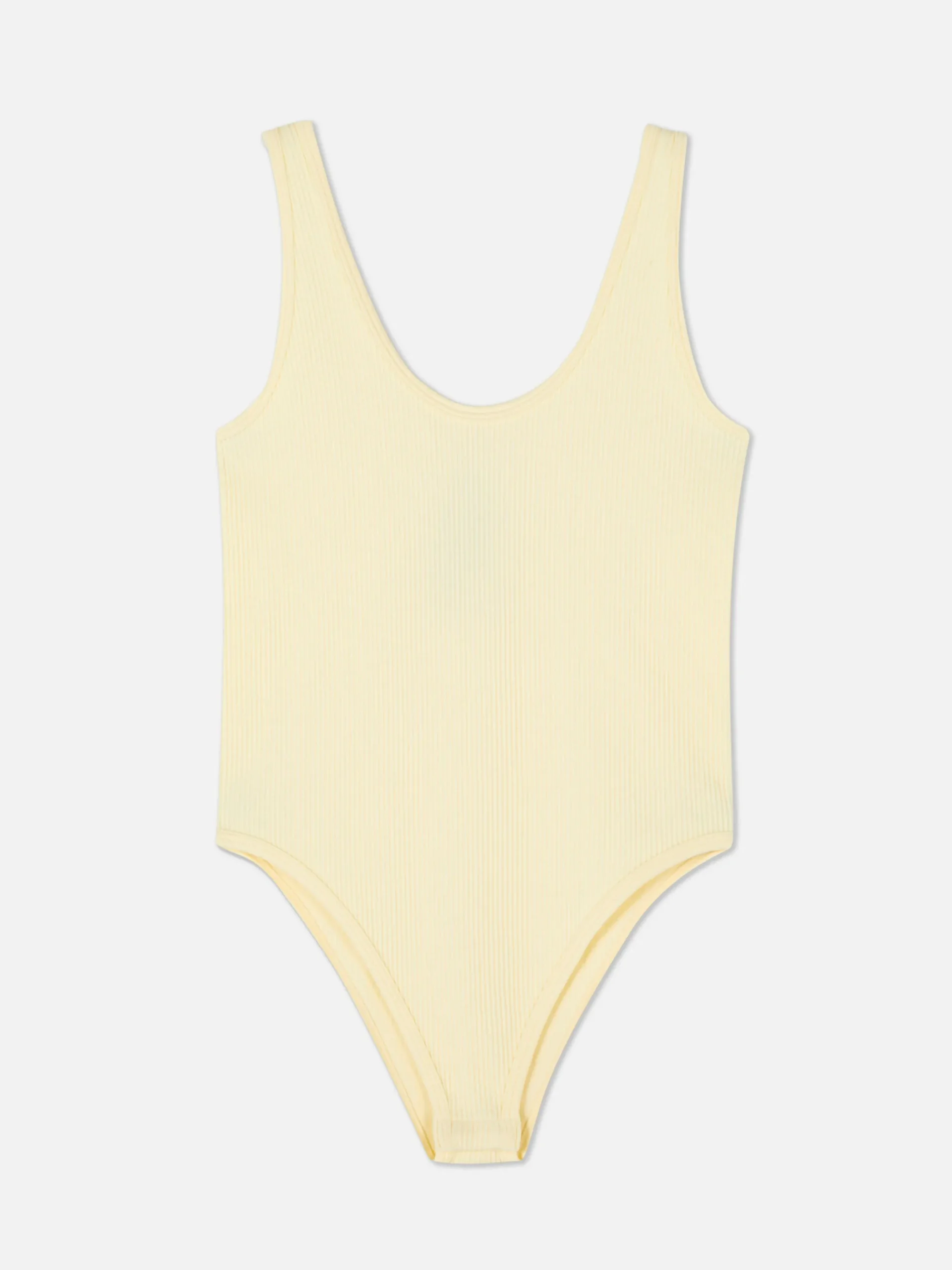 Body Côtelé Sans Coutures à Décolleté|Primark