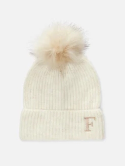 Bonnet à Pompon Avec Initiale Brodée|Primark Best