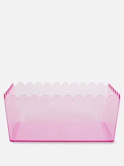 Boîte De Rangement Translucide à Bord Festonné|Primark Clearance