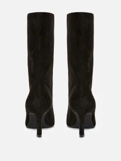 Bottes à Talons Aiguilles En Suédine|Primark Discount