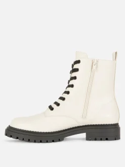 Bottes De Motard à Lacets|Primark Discount