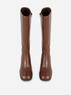Bottes Hauteur Genou à Talon|Primark Discount