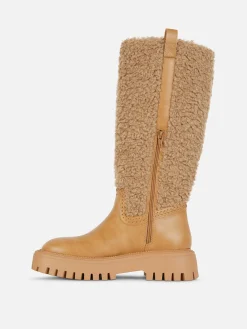 Bottes Montantes Effet Mouton Retourné Rita Ora|Primark Hot