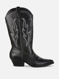 Bottes Santiags En Simili Cuir|Primark Discount