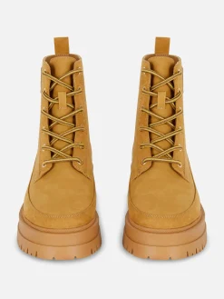 Bottines à Lacets Et Semelle En Gomme|Primark Discount