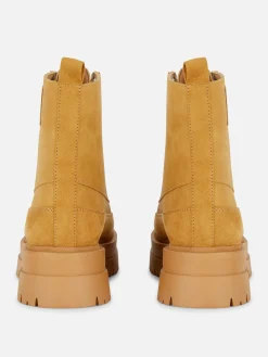 Bottines à Lacets Et Semelle En Gomme|Primark Discount