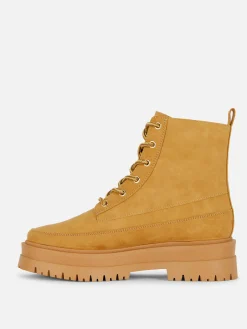 Bottines à Lacets Et Semelle En Gomme|Primark Discount