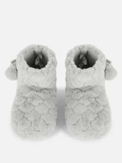 Bottines Duveteuses à Pompons|Primark Outlet