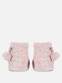 Bottines Duveteuses à Pompons|Primark Discount
