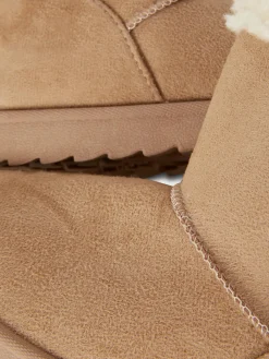 Bottines En Fausse Fourrure Avec Nœud|Primark Hot