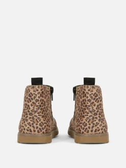 Bottines Zippées à Motif Léopard|Primark Outlet