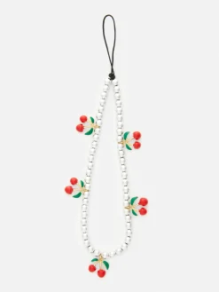 Breloque De Téléphone Cerise à Perles|Primark Hot