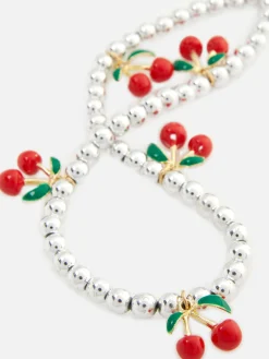 Breloque De Téléphone Cerise à Perles|Primark Hot