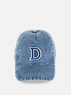 Casquette De Baseball En Denim Avec Initiale|Primark New