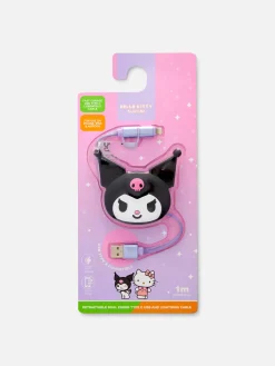 Chargeur Rétractable Hello Kitty Kuromi|Primark Best