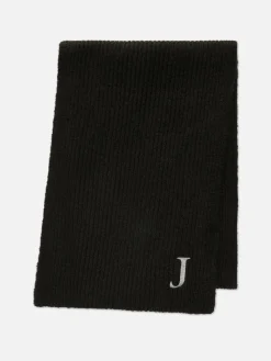 Écharpe En Maille Côtelée à Initiale Brodée|Primark Hot