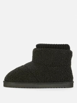 Chaussons Bottines Effet Mouton Retourné|Primark