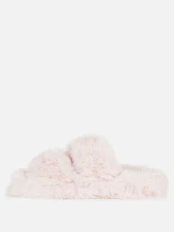 Chaussons Duveteux à Double Bride|Primark