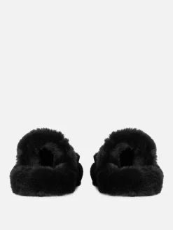 Chaussons Duveteux à Double Bride|Primark Sale