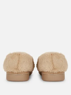 Chaussons Mocassins Doublés En Fausse Fourrure|Primark New