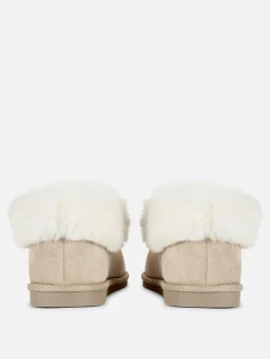 Chaussons Mocassins Doublés En Fausse Fourrure|Primark Clearance