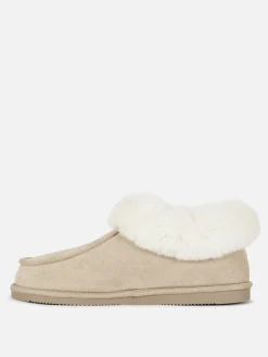 Chaussons Mocassins Doublés En Fausse Fourrure|Primark Clearance