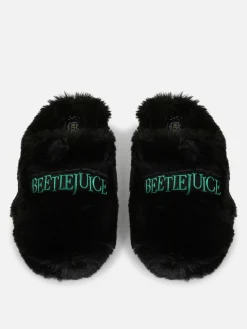 Chaussons Mule Duveteux Beetlejuice|Primark Hot