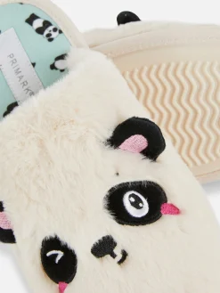 Chaussons Mules à Motif Panda En 3D|Primark