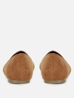 Chaussons-ballerines En Suédine|Primark Discount