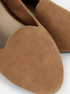 Chaussons-ballerines En Suédine|Primark Discount