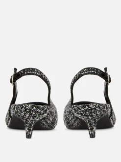 Chaussures à Talon Bas Ouvert Avec Effet Bouclé|Primark Online