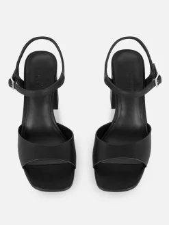 Chaussures à Talons Carrés Et Bride Incurvée Coupe Large|Primark Clearance