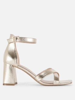 Chaussures à Talons Larges Avec Brides Croisées|Primark