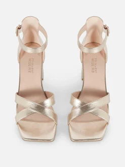 Chaussures à Talons Larges Avec Brides Croisées|Primark