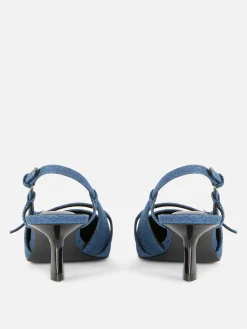 Chaussures En Jean à Talon Bas Et Boucle|Primark New