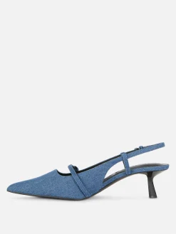 Chaussures En Jean à Talon Bas Et Boucle|Primark New