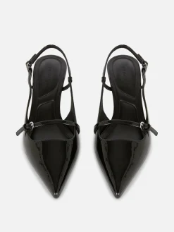 Chaussures Vernies à Talon Bas Et à Boucle|Primark Sale