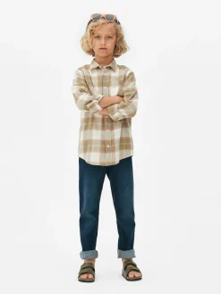 Chemise à Carreaux à Manches Longues|Primark Online