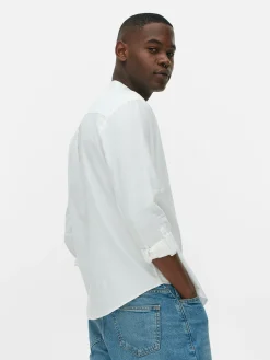 Chemise Boutonnée à Manches Retroussées|Primark